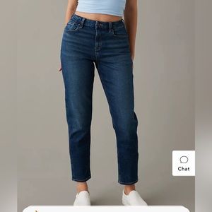 NWT American Eagle Real Good Mom Jean Size 8 Regular Stretch Denim